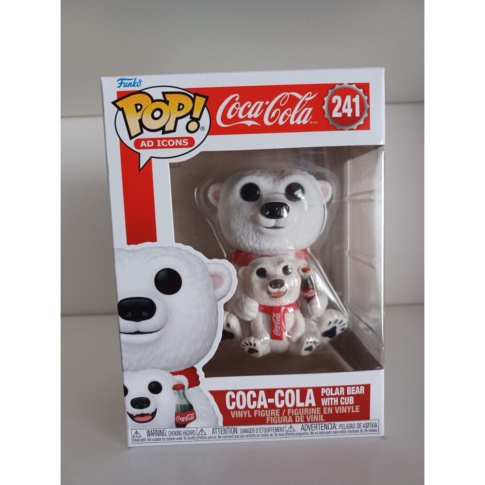 Coca-Cola Polar Bear With Cub 241 Christmas Vinyl Figure Funko Pop Collectible